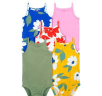 [1Q467810] Carter's Pack 5 Bodies sin mangas floral (1Q467810)