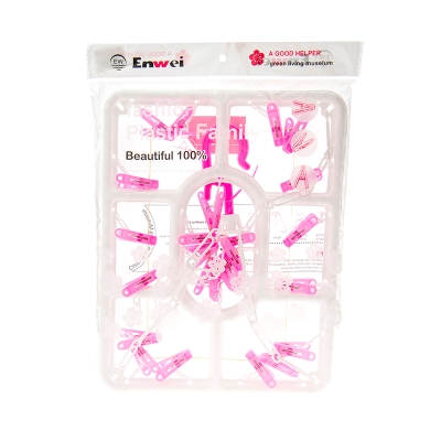 [AR9691] PERCHERO 14 CLIPS   25*25CM