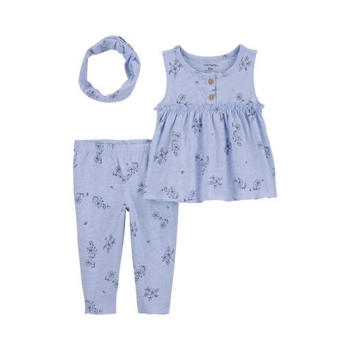 [1Q474110] CONJUNTO INFANTIL CARTER'S 1Q474110 MENINA 3 PÇS
