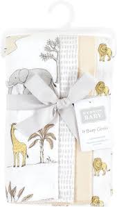[660168213911] 4 burp cloths Hudson baby