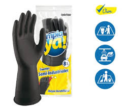 [450103225] Guante Limpia Ya Negro T 7.5