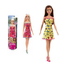 [T7439] MUÑECA BARBIE VESTIDO CON MARIPOSAS COLORES SURTIDOS