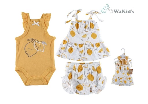 [R90769] SET BODY TOP +PANTY P/BEBE NIÑA