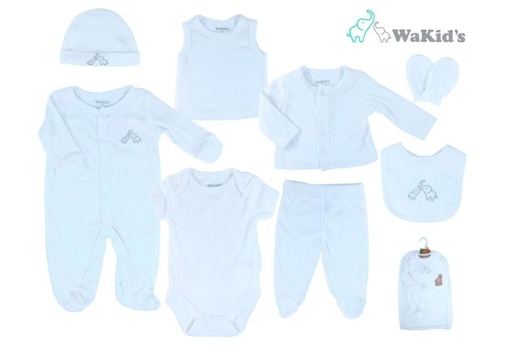[R90821] SET 8PZS. ROPA Y ACCS P/BEBE