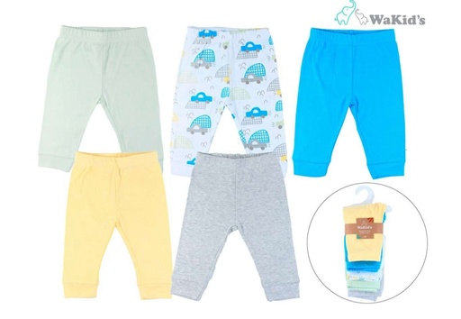 [R90817] SET 5 PZS PANTALON P/BEBE NIÑO