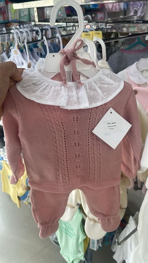 [AB63] CONJUNTO POLAINA HILO PERLE