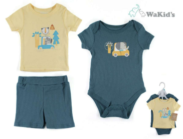 [R90777] SET BODY + SHORT + TSHIRT P/BEBE