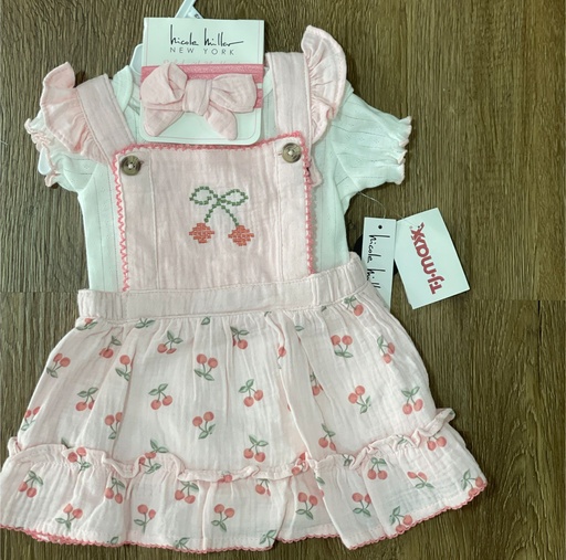 [197715242112] SET 2 PCS VESTIDO 3-6 M
