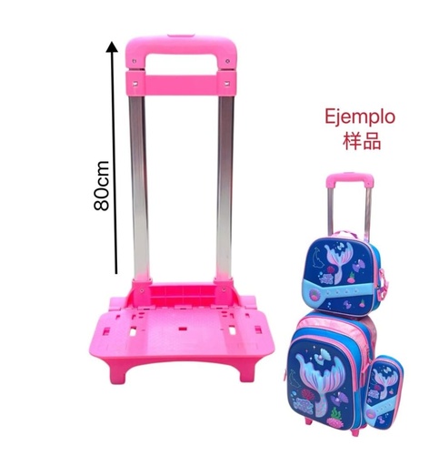 [NM112416-3A] BASE DE RUEDA P/MOCHILA ROSADO CLARO