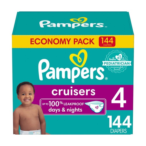 [491123] Pampers Pañales para Bebé Etapa 4 - 144 Unidades
