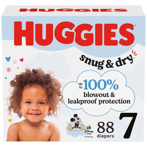 [493173] Huggies Pañales Snug & Dry 88 Unidades / Talla 7