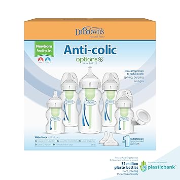[WB09600] Dr. Brown's Natural Flow - Juego de biberones anticólicos ancho