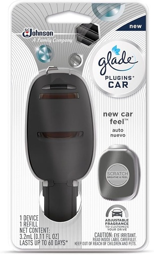 [046500774744] Glade Plugins - Kit de ambientador para coche, Negro