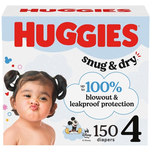 [494294] Huggies Snug & Dry Pañales Talla 4 / 150 Unidades