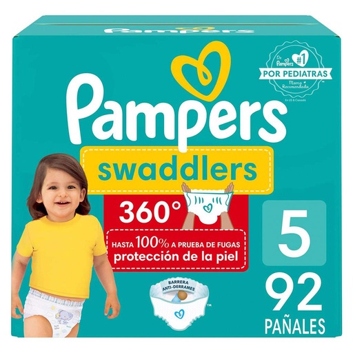 [483179] Pampers Pañales Swaddlers 360° Talla 5 / 92 Unidades