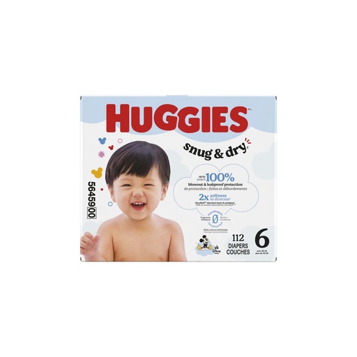 [494298] Huggies Pañales Snug & Dry Talla 6 / 112 Unidades