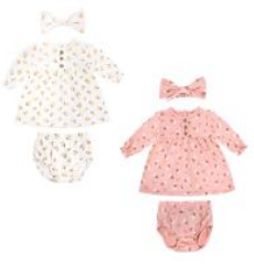 Conjunto Vestido P/ Bebe 3pzs
