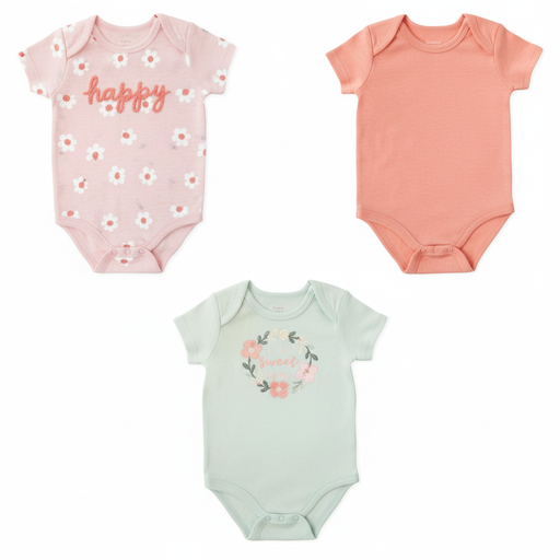 Body M/  Corta P/  Bebe 3pk