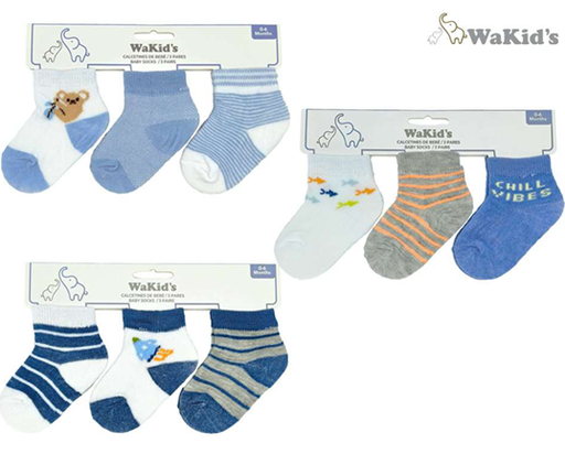 [A77886] SET MEDIAS 3 PRS P/BEBE NIÑO