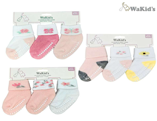 [A77889] SET MEDIAS 3 PRS P/BEBE NIÑA