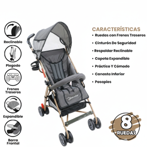 [AL-500-104] COCHE PARA BEBE TIPO SOMBRILLA