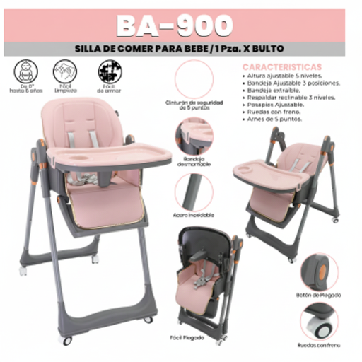 [BA-900] SILLA DE COMER PARA BEBE
