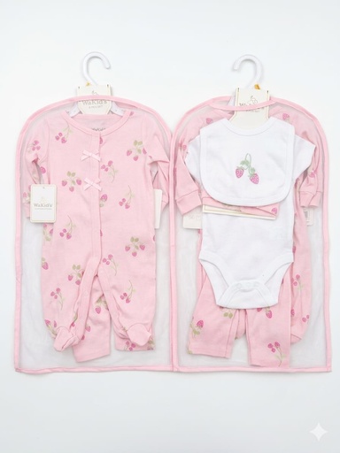[R91003] SET 6 PZS ROPA Y ACCS  PARA BEBE NIÑA