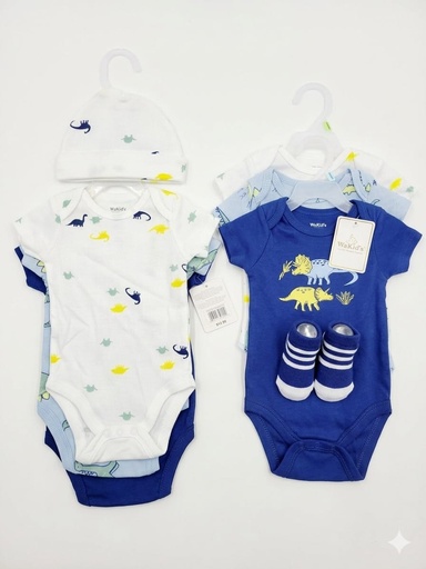 SET 3 BODY MAS GORRITO MAS MEDIAS PARA BEBE NIÑO