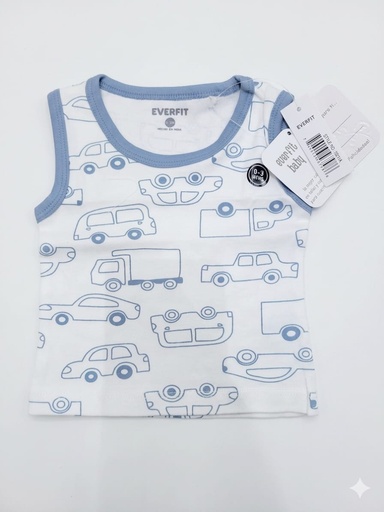 [10211A] ROPA DE BEBE NIÑO CAMISETA SIN MANGAS