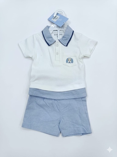 [10269S] ROPA DE BEBE NINO CONJUNTO SHORT